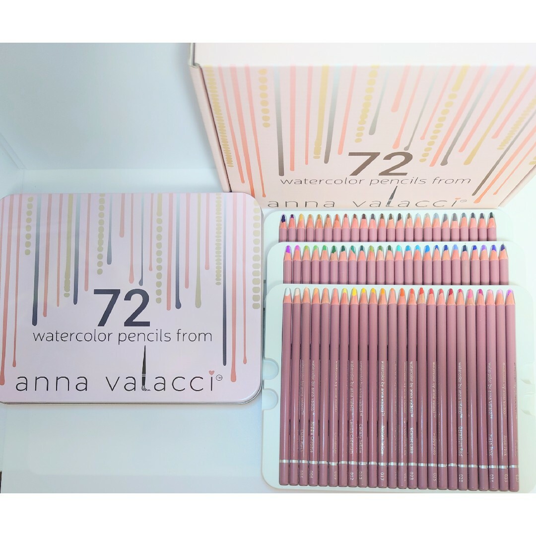 Anna Valacci　水彩色鉛筆 エンタメ/ホビーのアート用品(色鉛筆)の商品写真