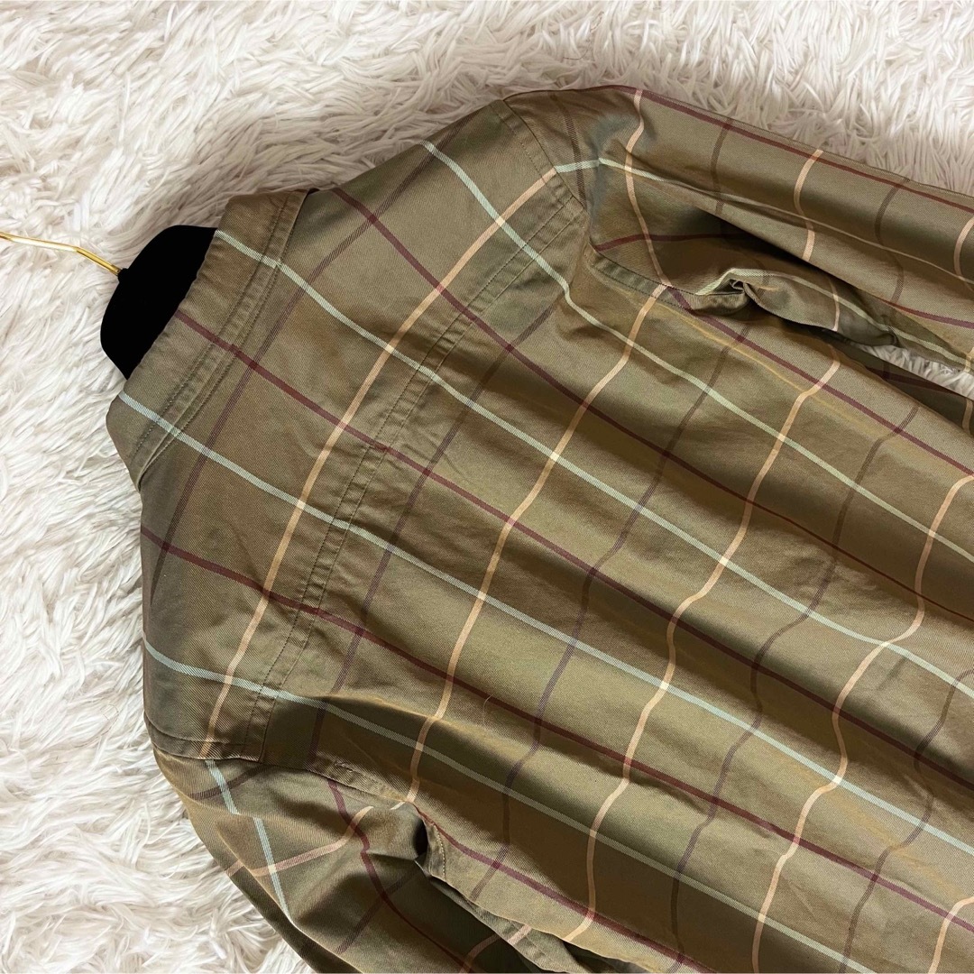 BURBERRY(バーバリー)のバーバリー ノバチェック ギガチェック シャツ ブラウス 玉虫色 レディースのトップス(シャツ/ブラウス(長袖/七分))の商品写真