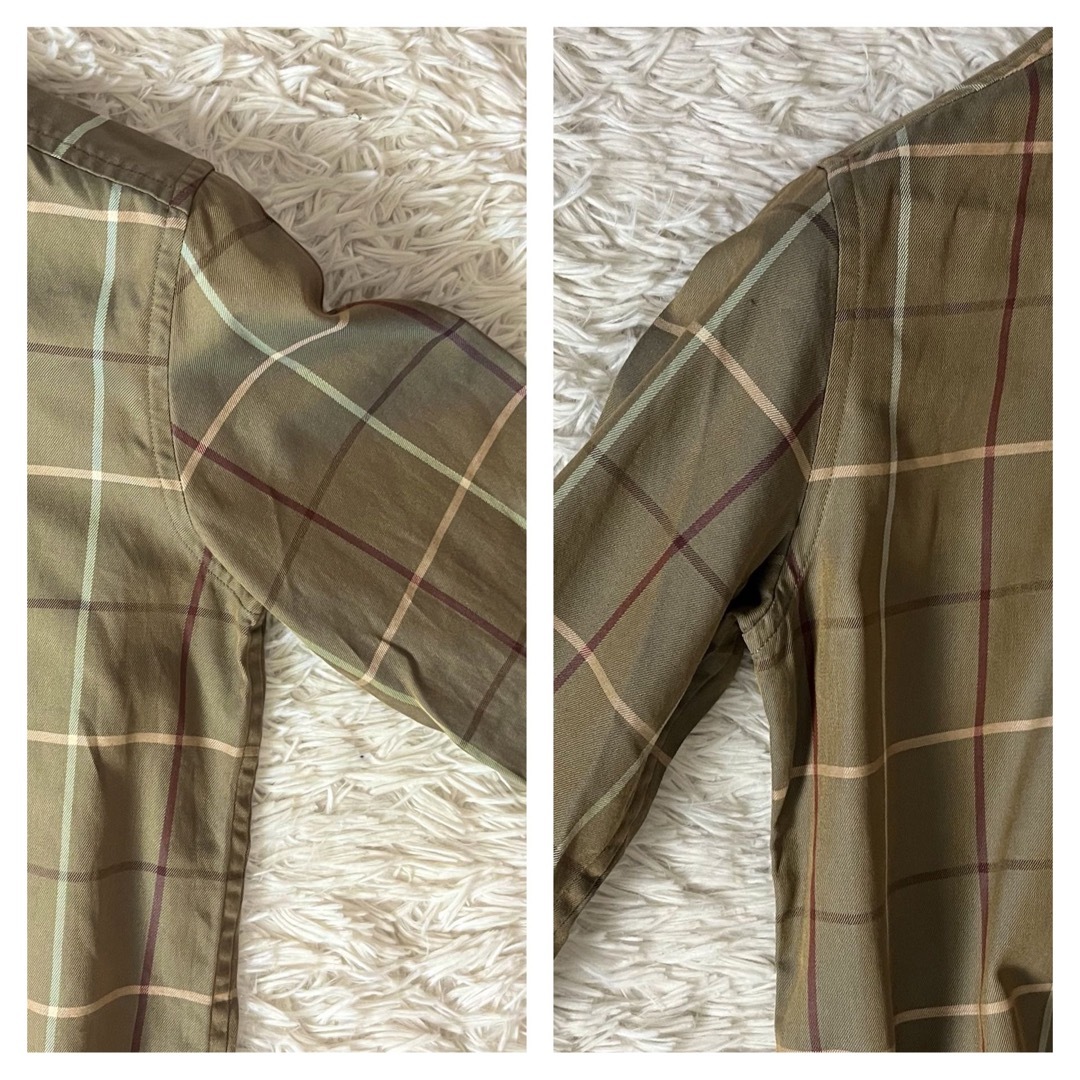 BURBERRY(バーバリー)のバーバリー ノバチェック ギガチェック シャツ ブラウス 玉虫色 レディースのトップス(シャツ/ブラウス(長袖/七分))の商品写真