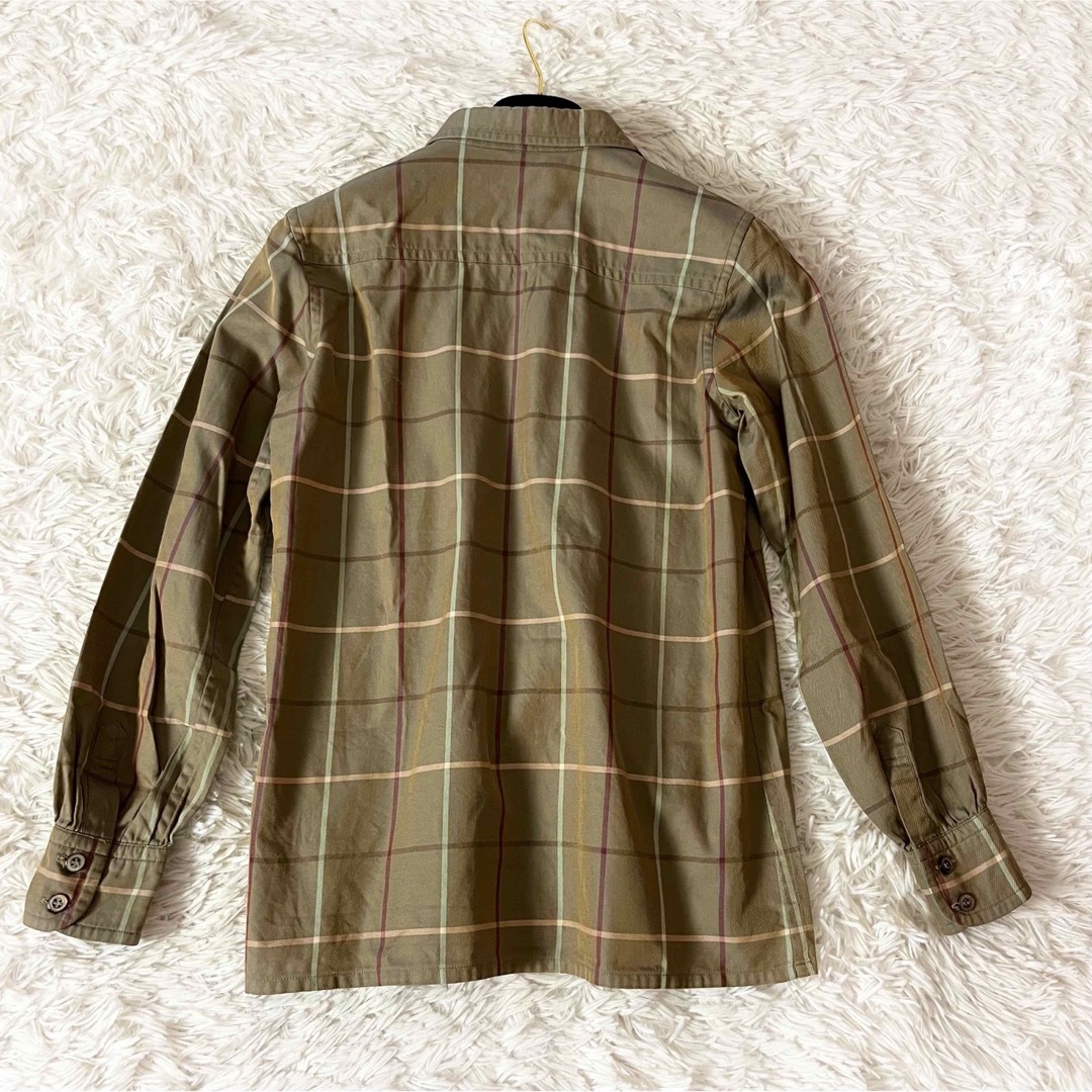 BURBERRY(バーバリー)のバーバリー ノバチェック ギガチェック シャツ ブラウス 玉虫色 レディースのトップス(シャツ/ブラウス(長袖/七分))の商品写真