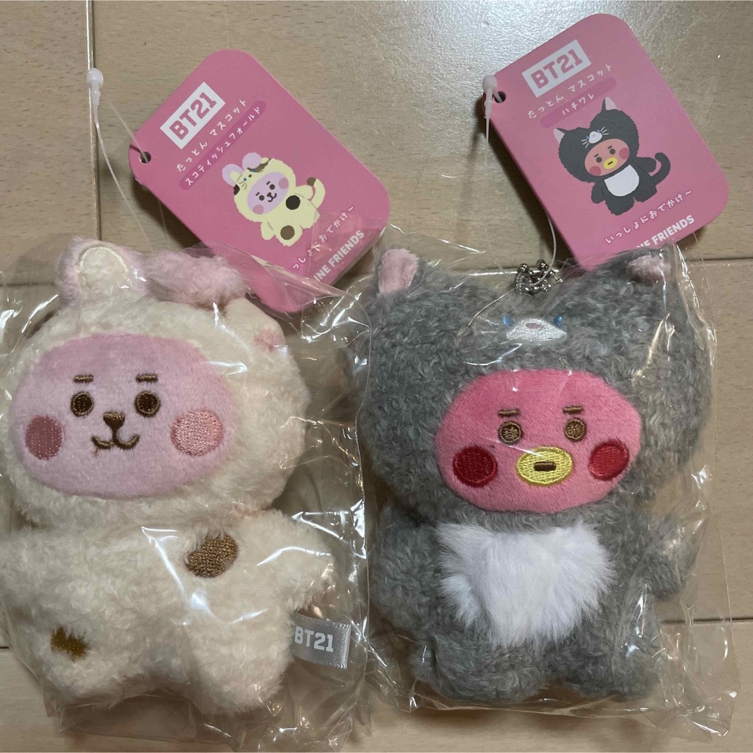 BT21  ベビーキャットシリーズマスコット  COOKY&TATA