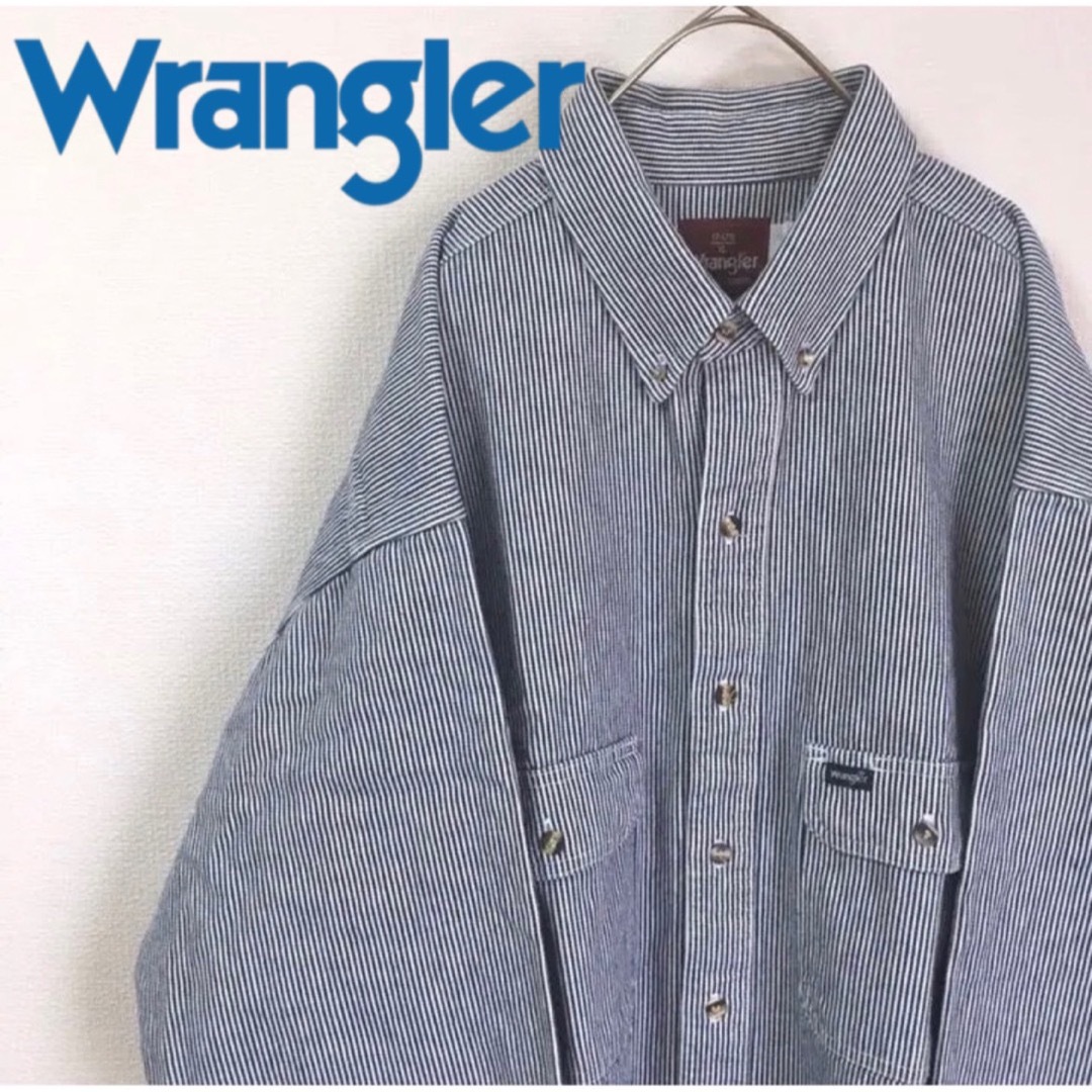 Wrangler(ラングラー)のラングラー ヘビー ストライプシャツ オーバーサイズ ビッグシルエット メンズのトップス(シャツ)の商品写真