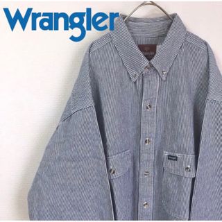 ラングラー(Wrangler)のラングラー ヘビー ストライプシャツ オーバーサイズ ビッグシルエット(シャツ)