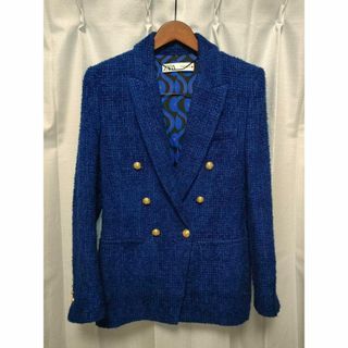 ZARA - ZARA ジャケット ネイビー 金ボタン 紺ブレ ザラ ダブル