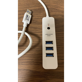 USB3.0 4ポートハブ AC電源、USBケーブル(PC周辺機器)
