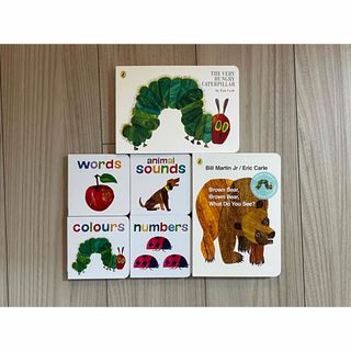 エリックカール(ERIC CARLE)の英語絵本　はらぺこあおむし　エリックカール　英語ミニ絵本4冊　　洋書(洋書)