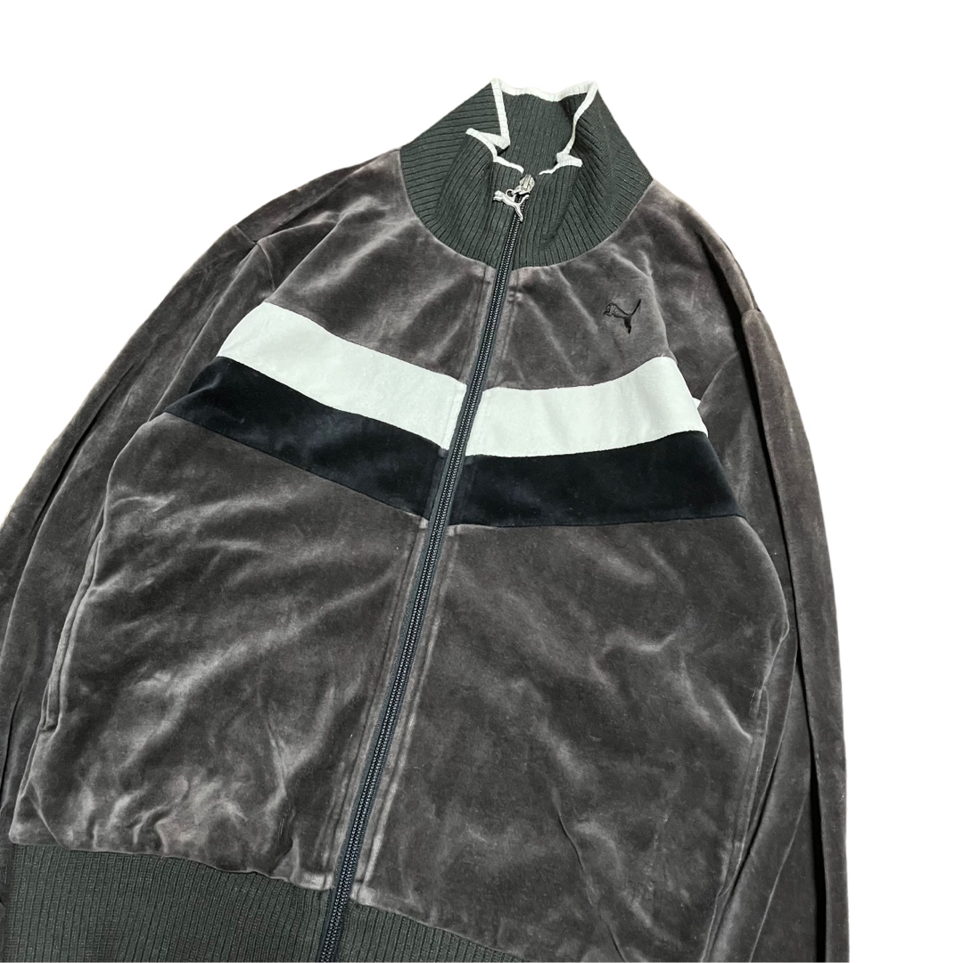 vintage puma / 00s ベロアトラックジャケット L-