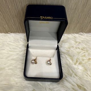 タサキ(TASAKI)のTASAKI ★ 美品 田崎真珠 K18 パール イヤリング 約7.4mm(イヤリング)