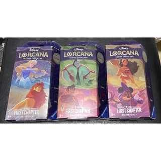 Disney - Disney Lorcana ロルカナ スターターデッキ ３種セット 新品