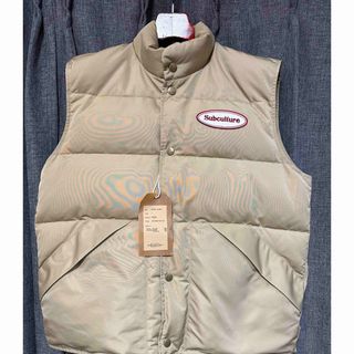 subculture サブカルチャーscDOWN VEST/ BEIGE 1  (ダウンベスト)