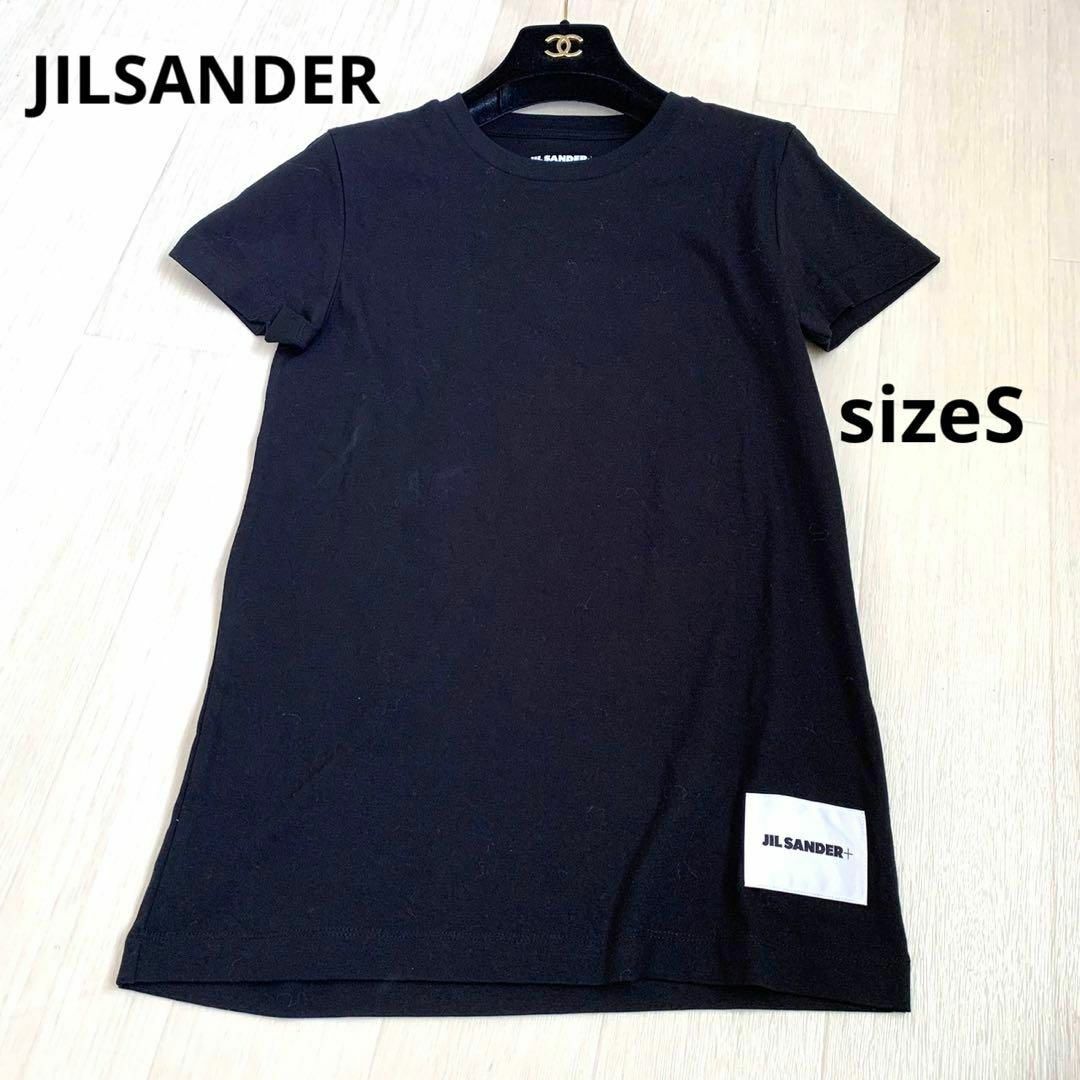 美品　ジルサンダー　JILSANDER レディース　Tシャツ　ロゴ　オーガニック