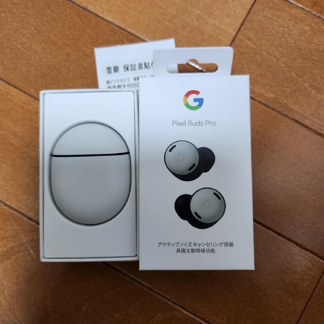 Google(グーグル)のGoogle Pixel Buds Pro 本体 フォグ スマホ/家電/カメラのオーディオ機器(ヘッドフォン/イヤフォン)の商品写真