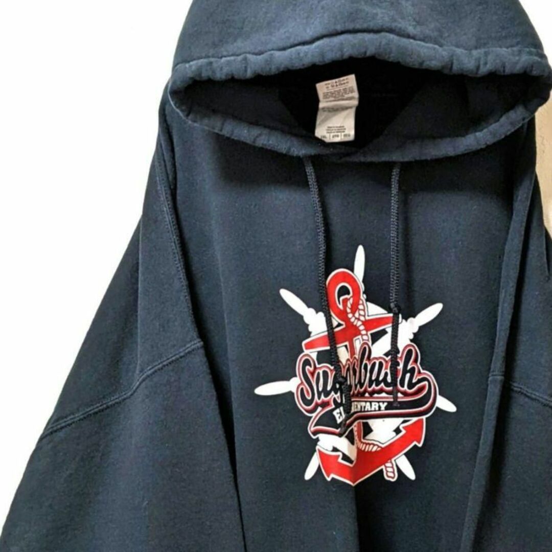 ギルダンシュガーラッシュエレメンタリースウェットパーカーブラック黒色2XL