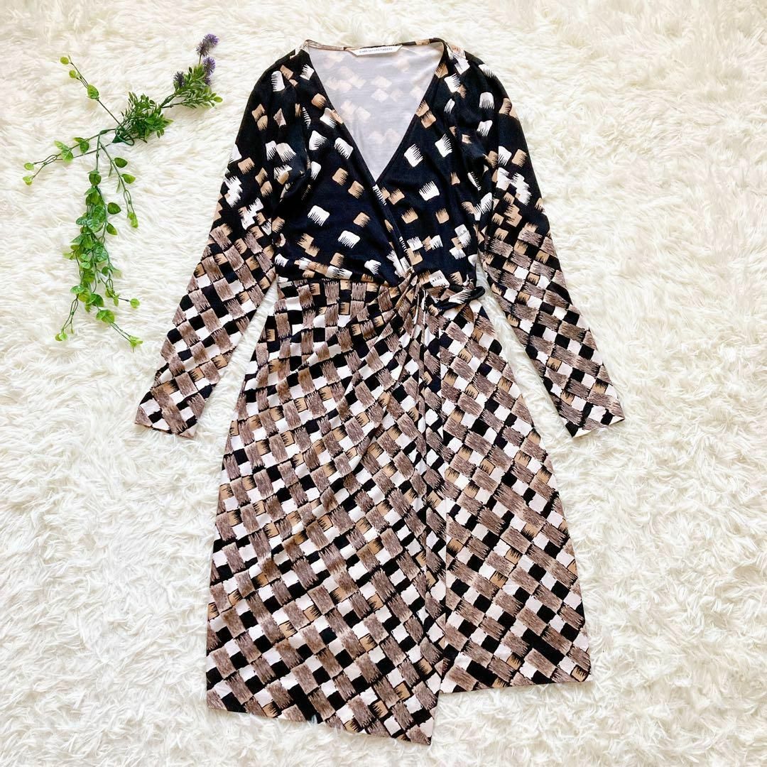 美品 ダイアン DIANE von FURSTENBERG シルク ワンピース