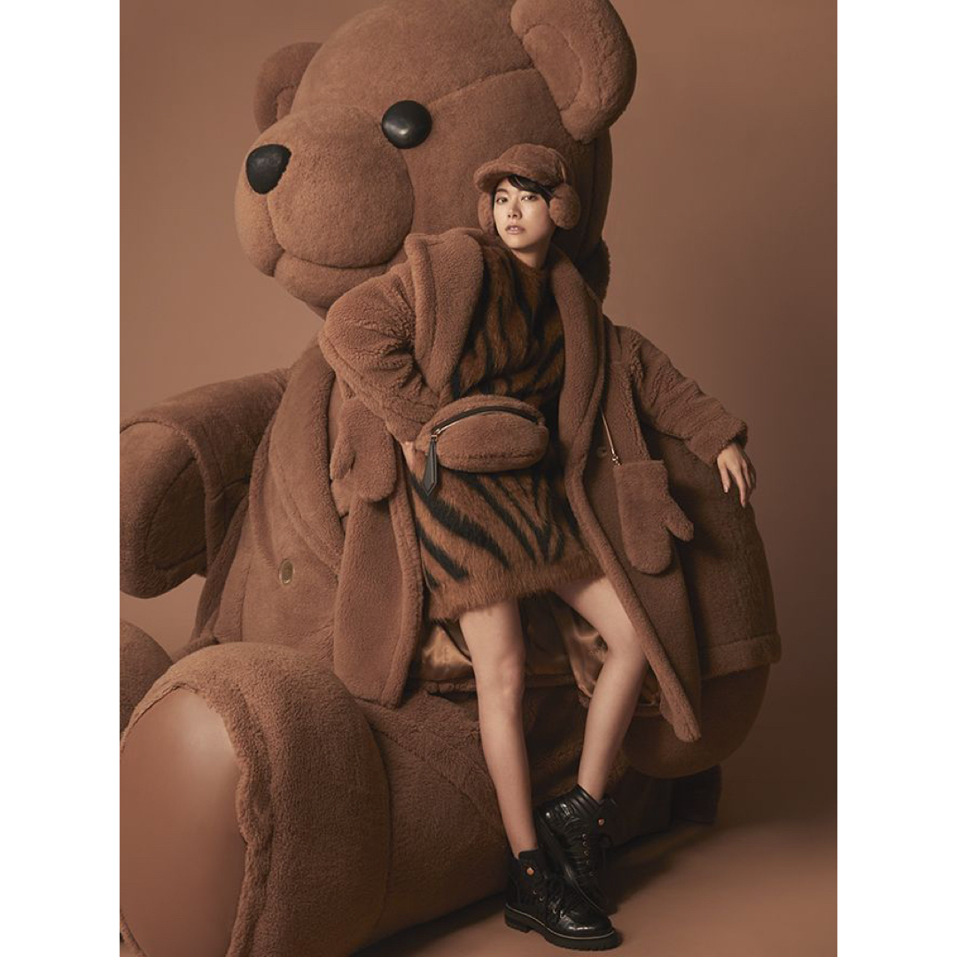 【美品】Max Mara テディベア キャップ・イヤーマフ 2点セット