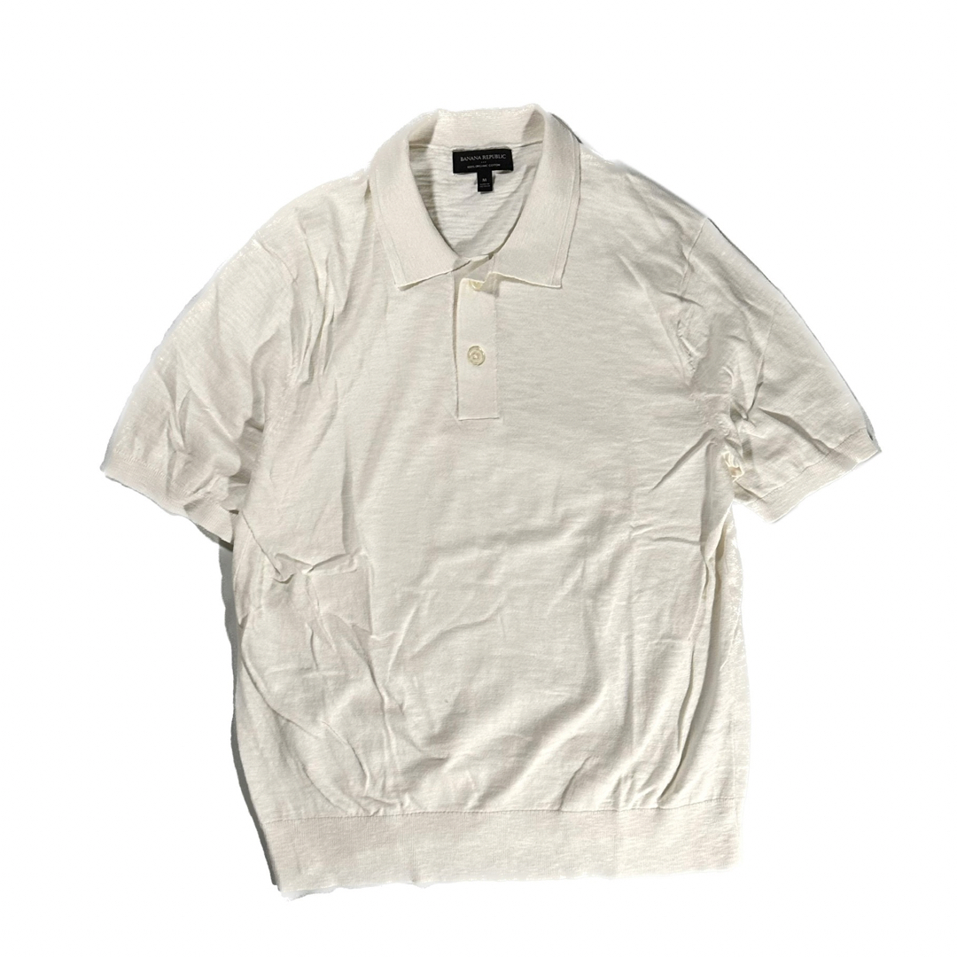 Banana Republic(バナナリパブリック)のbanana republic polo shirt natural メンズのトップス(ポロシャツ)の商品写真