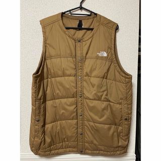 ノースフェイス(THE NORTH FACE) ダウンベスト(メンズ)(ブラウン/茶色
