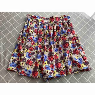 ダブルクローゼット(w closet)のキュロット 花柄 wcloset(キュロット)