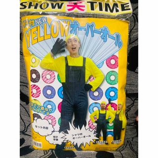 【新品】帽子付　YELLOW オーバーオール　コスプレ(衣装一式)