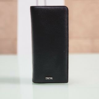 ディオールオム(DIOR HOMME)のDior/ディオール/長財布/バーティカルウォレット/レザー/ブラック/美品(長財布)