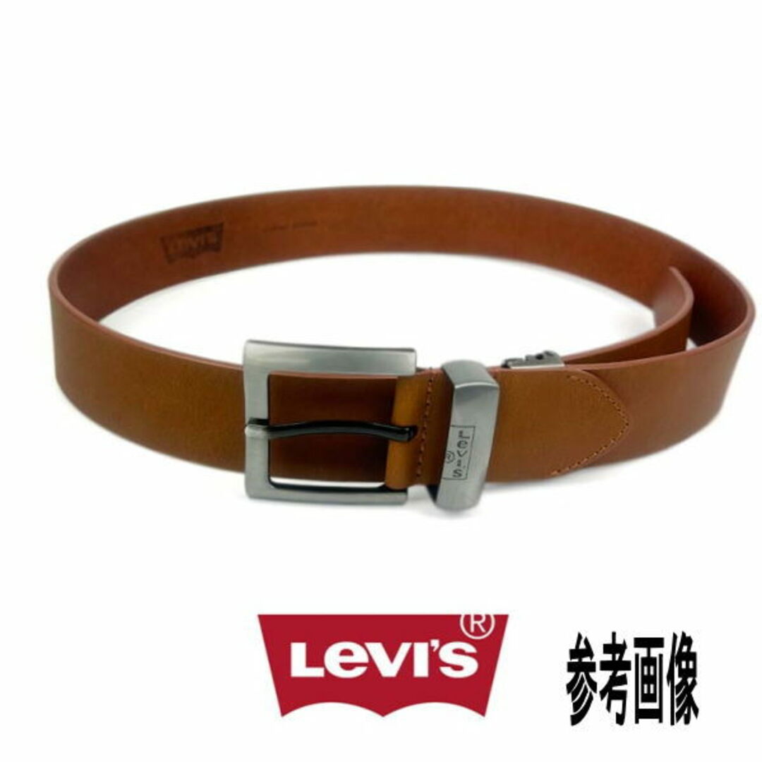 Levi's(リーバイス)のこげ茶 リーバイス 6647 ダークブラウン リアルレザー ベルト  メンズの帽子(キャップ)の商品写真