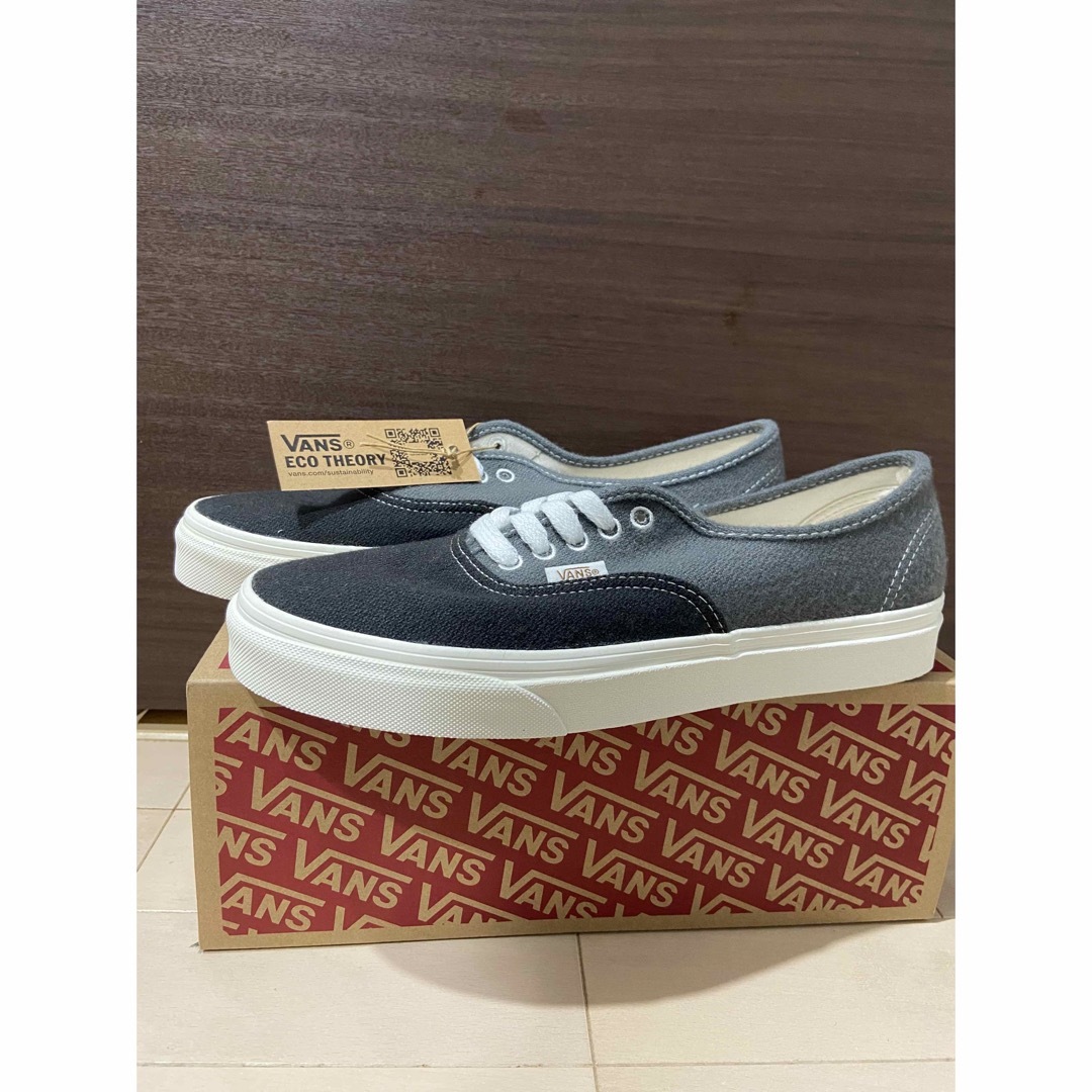 27cm【VANS】US企画　 AUTHENTIC ブラック×グレー