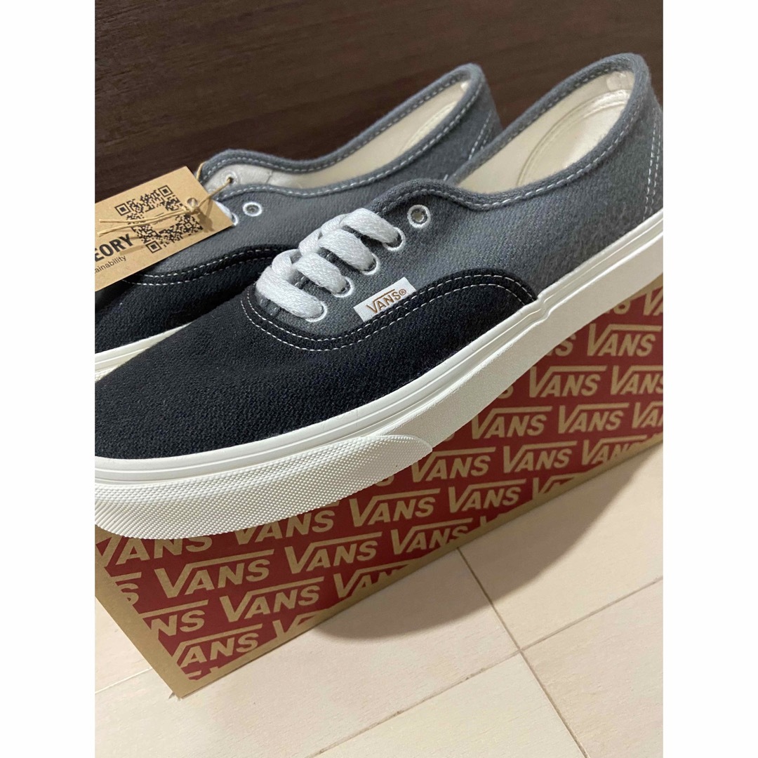 27cm【VANS】US企画　 AUTHENTIC ブラック×グレー