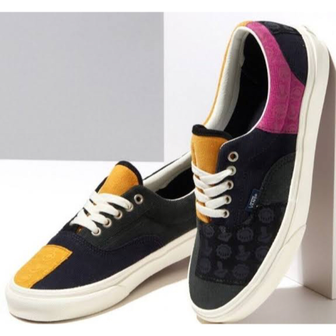 28cm【vans】US企画 エラ パッチワーク×マルチカラー