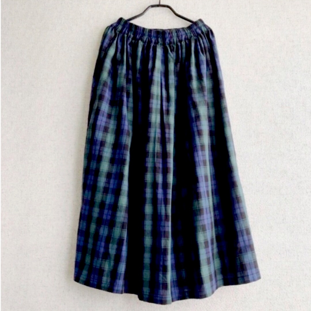 新品タグ付】ichi イチ コットンギャザースカート - ロングスカート