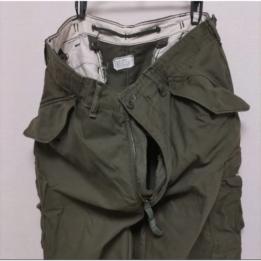 M-65パンツMedium Regular実物72年会計M65ミリタリーカーゴ - ワーク