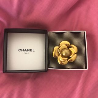 ［正規品］CHANEL カメリア コサージュ　ボルドー系