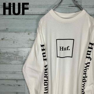 ハフ(HUF)のHUF ハフ 袖ロゴ スクエアロゴ メキシコ製 ロングスリーブTシャツ ロンT(Tシャツ/カットソー(七分/長袖))