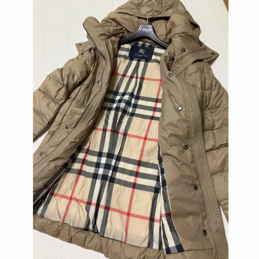 BURBERRY - 美品 バーバリー ロンドン ダウンコート フード キャメルの ...