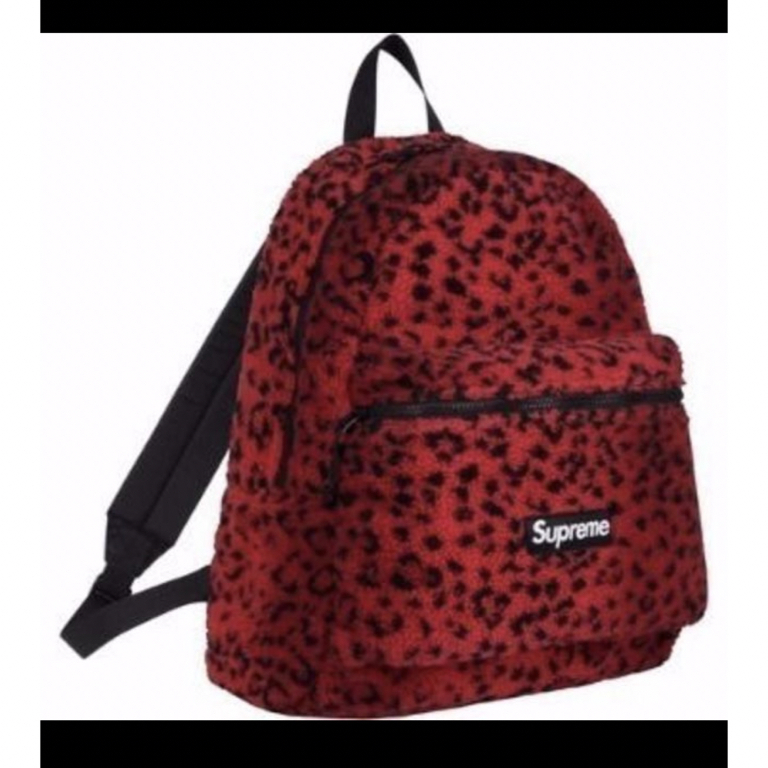 supreme Leopard Fleece Backpack リュック