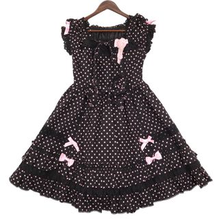 Angelic Pretty ピンタックティアード　ワンピース　黒