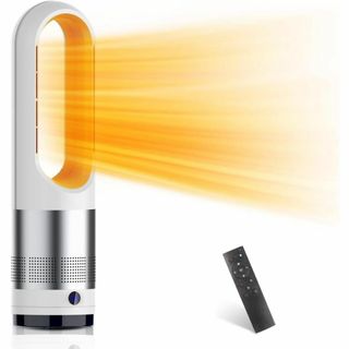 ❤️1年中使用可能❤️セラミックファンヒーター 2秒速暖 1400W 羽なし(ファンヒーター)