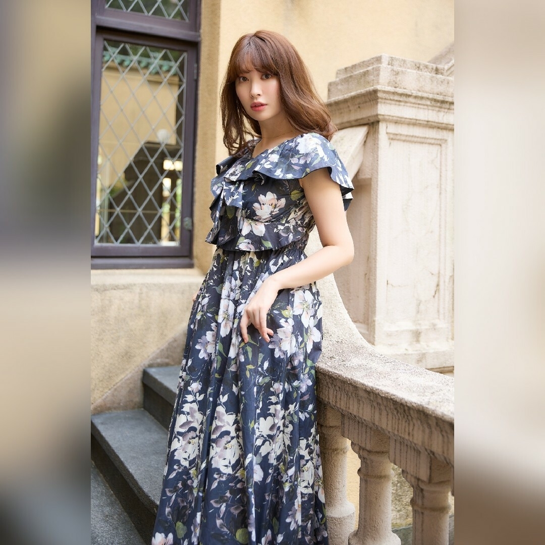 Anemone Ruffled Long Dress - ロングワンピース/マキシワンピース Anemone Ruffled Long Dress