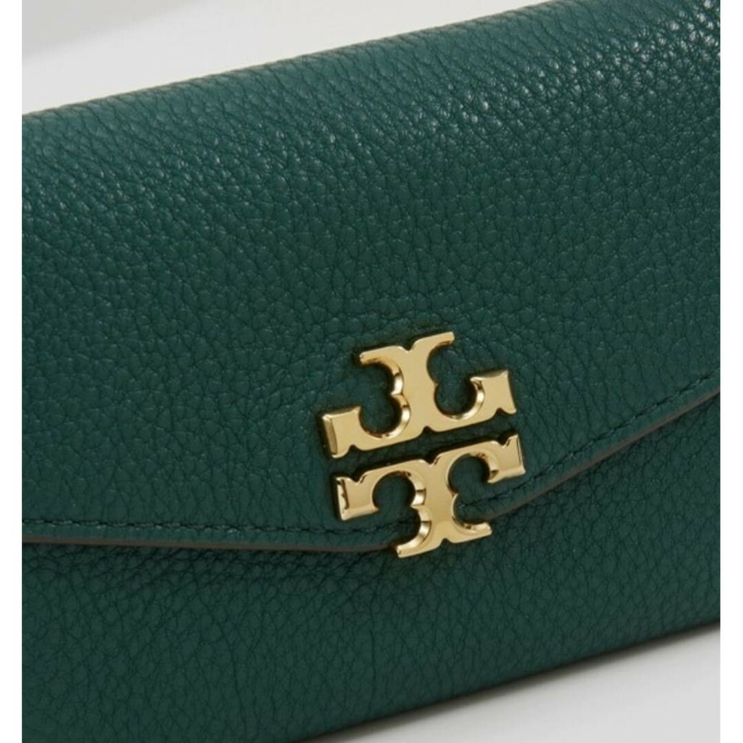 Tory Burch(トリーバーチ)のトリーバーチ 財布 レディース 折り畳み財布 三つ折りミニ財布 レザー　グリーン レディースのファッション小物(財布)の商品写真