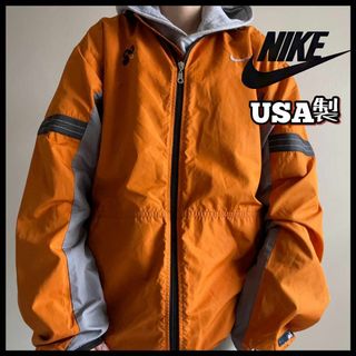 ナイキ(NIKE)の激レア 90s ナイキ ナイロン トラックジャケット オーバーサイズ 極太アーム(ナイロンジャケット)