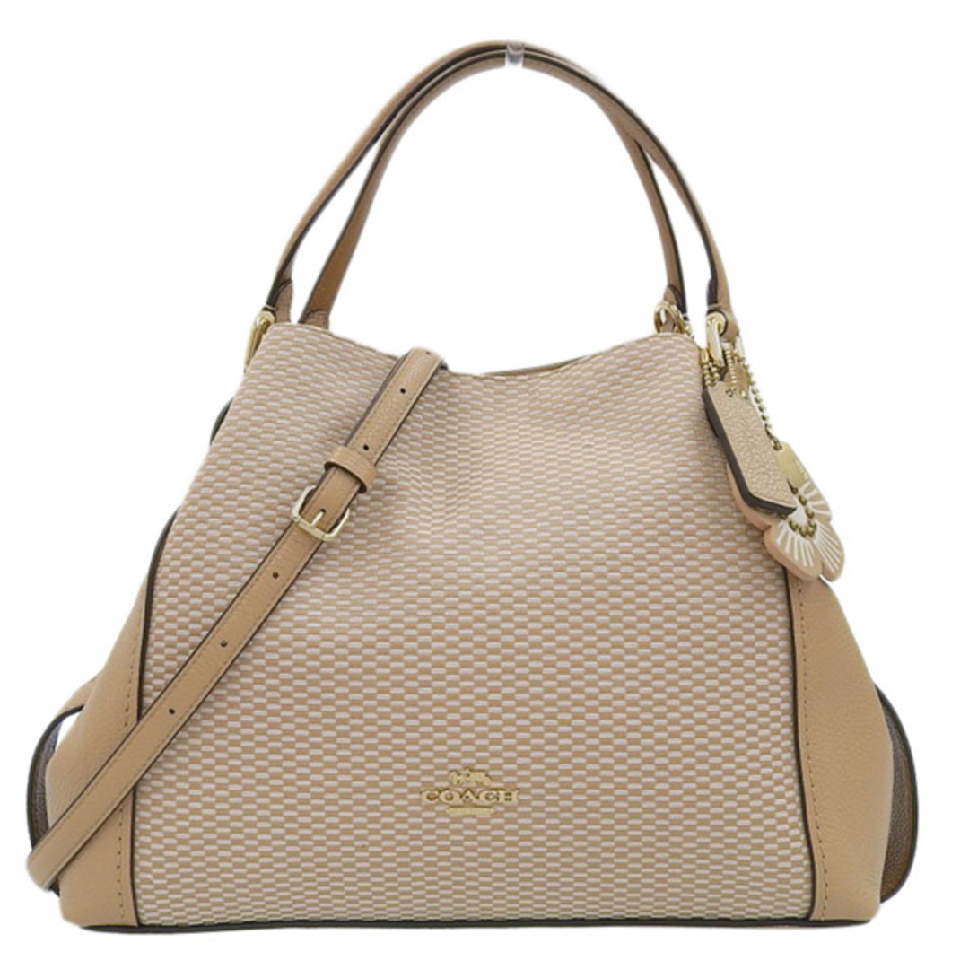 COACH - 【中古】COACH コーチ イーディー キャンバス レザー 2WAY