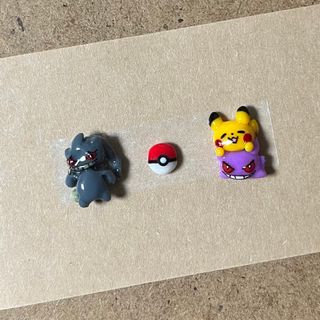 ポケモン(ポケモン)の3dネイルパーツ　オーダー【ポケモン　ピカチュウ　ゲンガー　ジュペッタ】(デコパーツ)