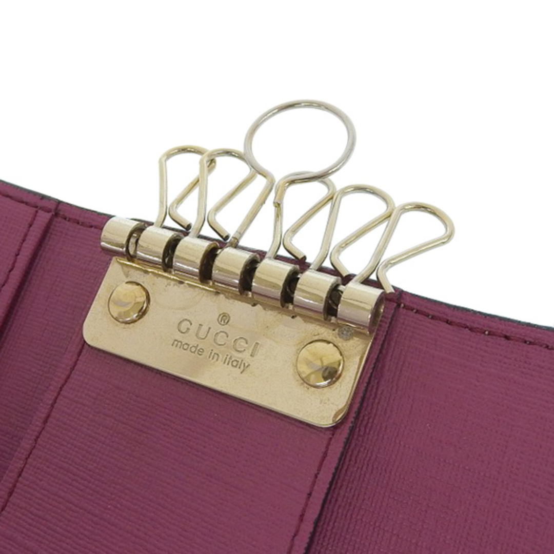 Gucci - 【中古】Gucci グッチ GGスプリーム チャーム付 6連 キー