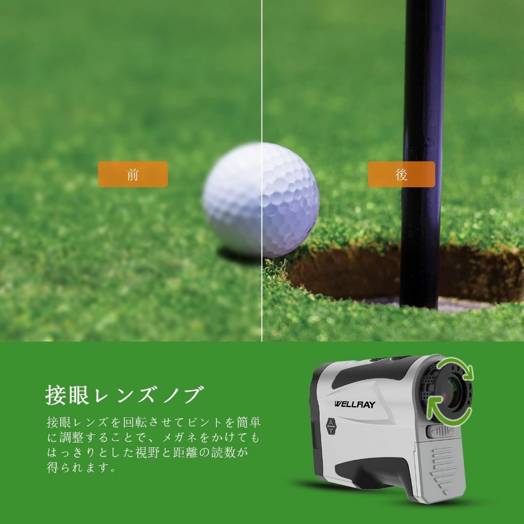 【色: MA1000AG-7X/1000YD/ホワイト】WELLRAY ゴルフ距