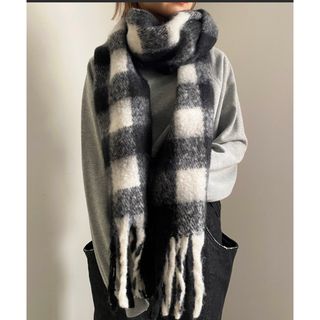 アメリヴィンテージ(Ameri VINTAGE)のAmeriアメリヴィンテージ☆ CHECK FLUFFY SOFT STOLE(マフラー/ショール)