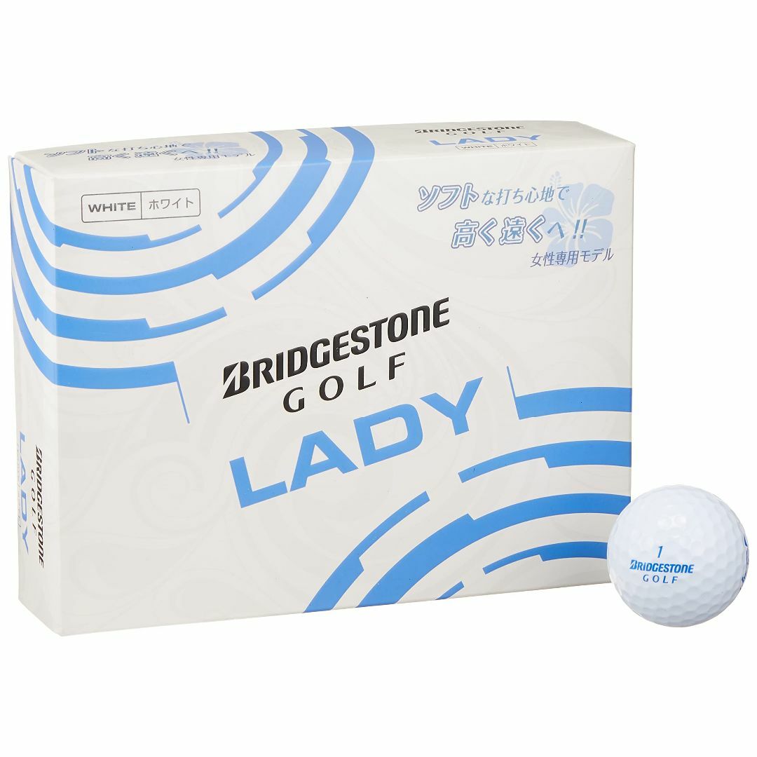 【色: ホワイト】BRIDGESTONE(ブリヂストン) ゴルフボール LADY