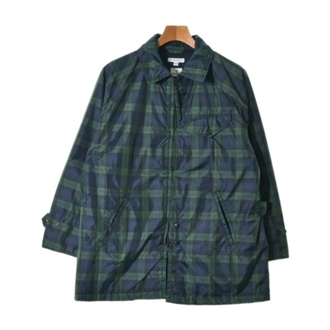 あり伸縮性Engineered Garments ブルゾン XS 緑x紺(チェック)