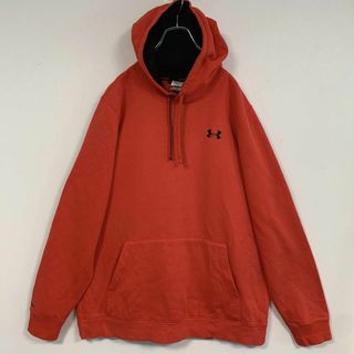 アンダーアーマー(UNDER ARMOUR)のUNDER ARMOUR 長袖 パーカー XLサイズ 裏起毛 オレンジカラー(パーカー)