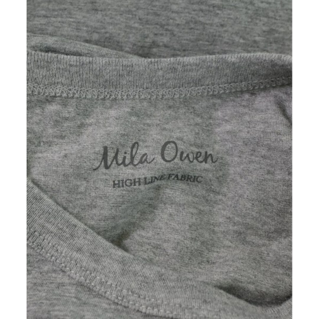 Mila Owen(ミラオーウェン)のMila Owen ミラオーウェン Tシャツ・カットソー 0(S位) グレー 【古着】【中古】 レディースのトップス(カットソー(半袖/袖なし))の商品写真