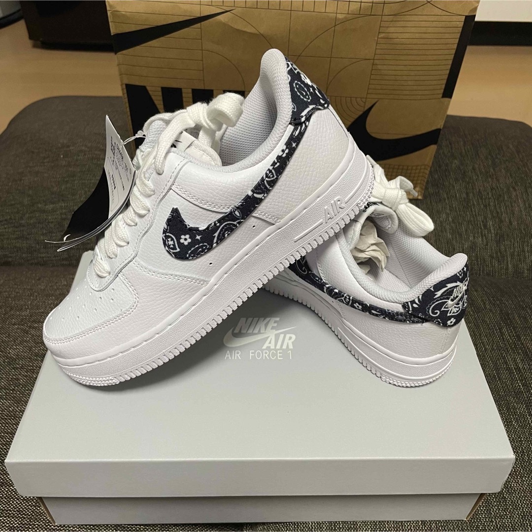 NIKE AIR FORCE 1 エアフォース ペイズリー ブラック 25.0