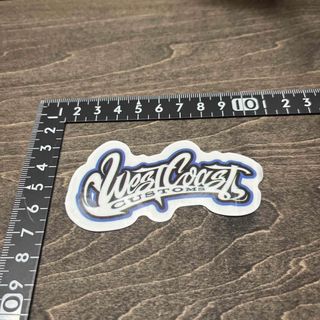 West Coast CUSTOMS 防水　ステッカー　アメリカ　カスタム(ステッカー)